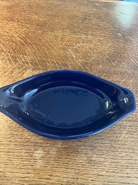 Chantal Cobalt Au Gratin Dish 8 1/4” x.  4 1/4”